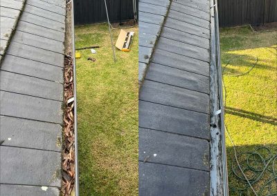 Gutter cleaning before and after Adelaide